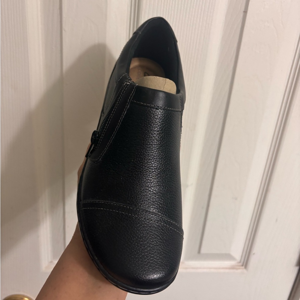 New, no tags Women’s Clarks Cora Giny Black Loafers Slip-On Shoes